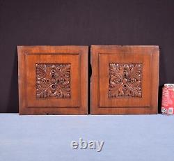 11 Pair of Antique French Solid Walnut Wood Highly Carved Panels
