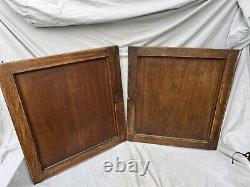 Antique Pair French Carved Oak Pheasant Furniture Panels 19th Century Project