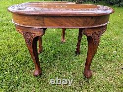 Fantastic Vintage Indian Hardwood Brass Inlaid Pair Tables- Delivery Available