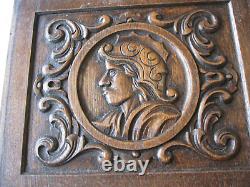 Fantastic pair off carved panels antiques french wood carving gotic style
