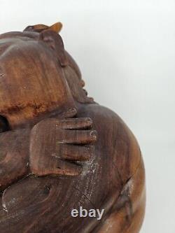 Ida Bagus Tantra Beautiful Balinese Wood Sculpture Couple Hugging