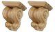 Kitchen Countertop Hardwood Corbels French Chic, Pair Hand Carved In Ash As758