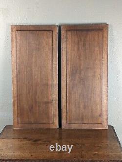 Pair Hand Carved French Antique Walnut Wood Panels/Doors with Jesters/Knights