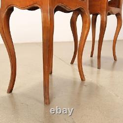 Pair of Ancient Bedside Tables'900 Carved Mahogany Wood