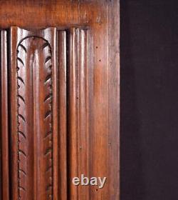 Pair of Antique French Carved Architectural Panels/Trim in Solid Walnut Wood