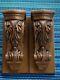 Set Of 2 Solid Wood Carved Corbels Wall Bracket Shelves Heavy Pair Lovely Gift