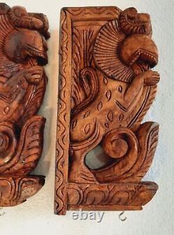 Wooden Corbel/ Wall Bracket Yali Pair. Wall décor. Handmade, 12 size, 2 pcs