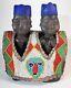Yoruba Ibeji Pair Of Twin Figures Nigeria Wood Pearls