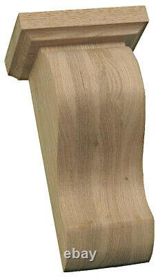 Corbeaux de cheminée en bois dur faits à la main Paire de supports Zen en bois de frêne AS382